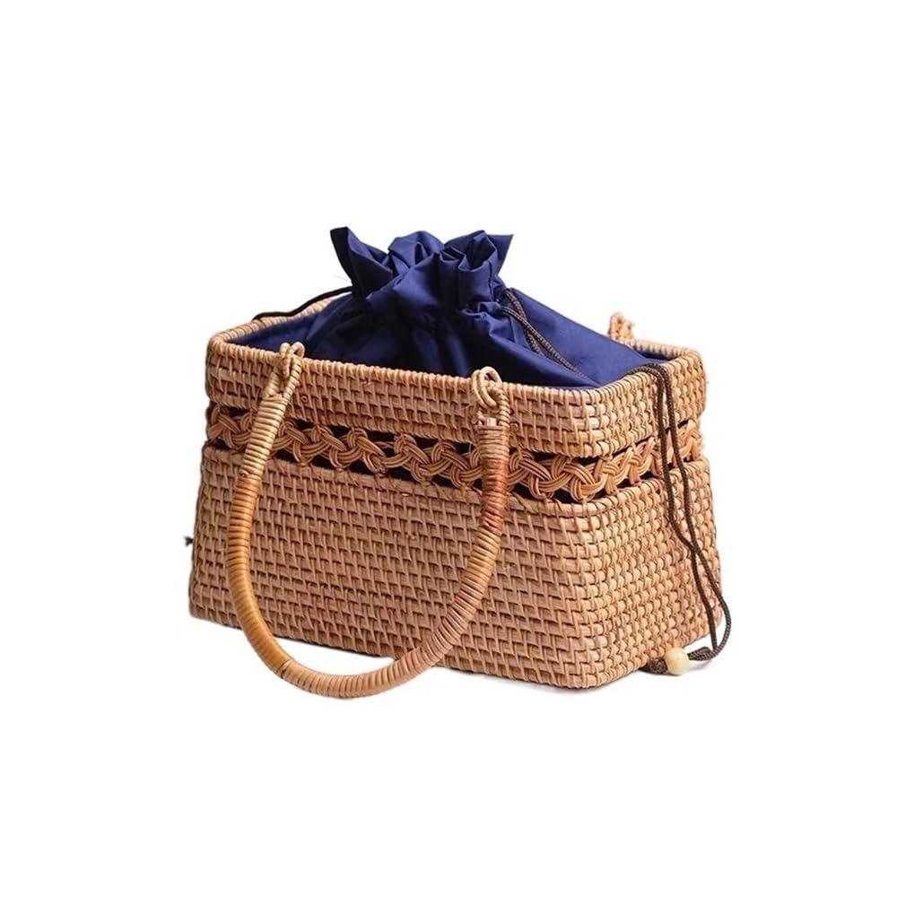 Amazon｜Luopan 収納バスケット 1 パック東南アジア籐バスケット